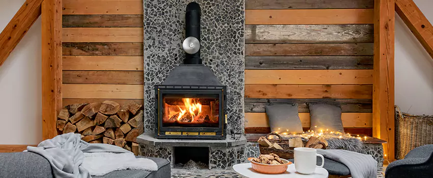 Thelin Hearth Products Direct Vent Gas Stove Fireplace Inspection in Morristown, New Jersey